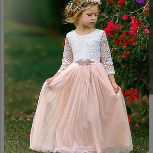 Custom Hand Made Flower Girl Set